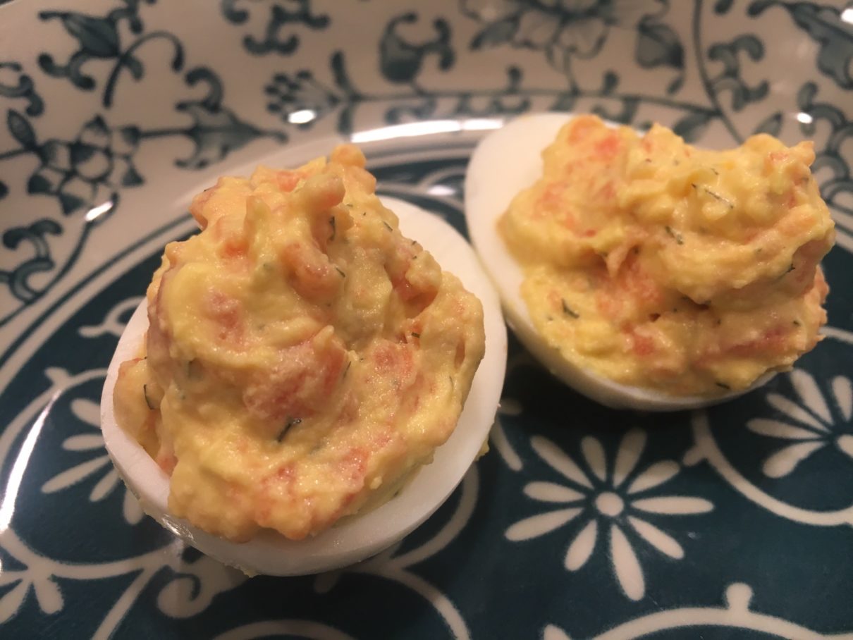 Smoked Salmon Deviled Eggs With Creamy Aioli Chef Dawn Ludwig